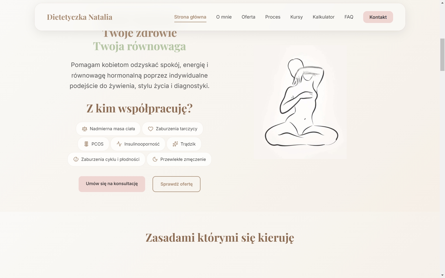 Wizytówka dietetyk na laptopie - widok 2